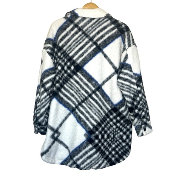 Anine Bing Oakley Jacket Oversized Fleece Shacket Size L - Picture 10 of 10